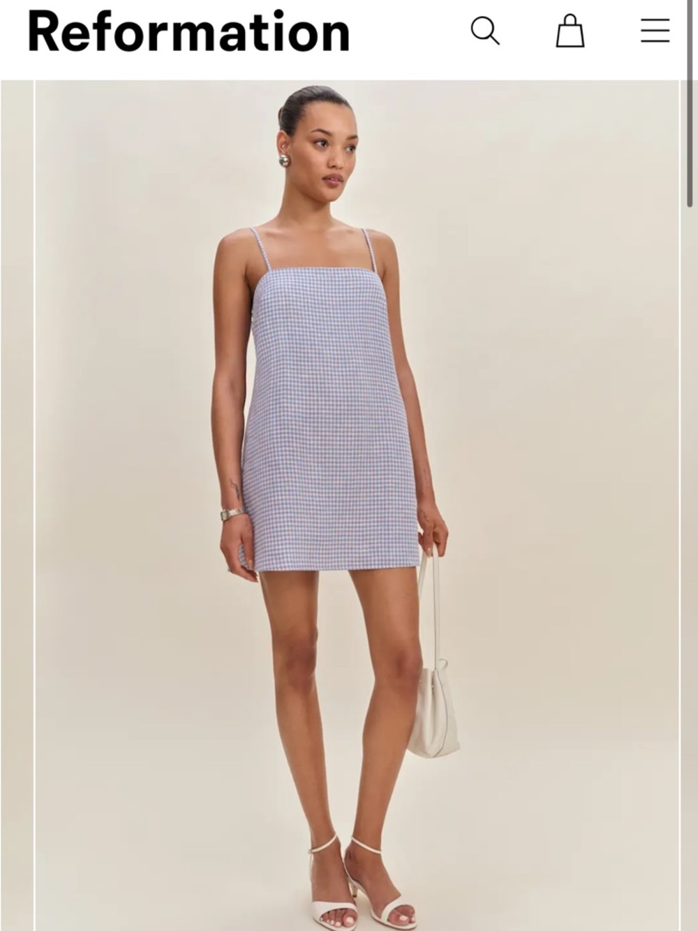 Reformation Aubree Linen Dress